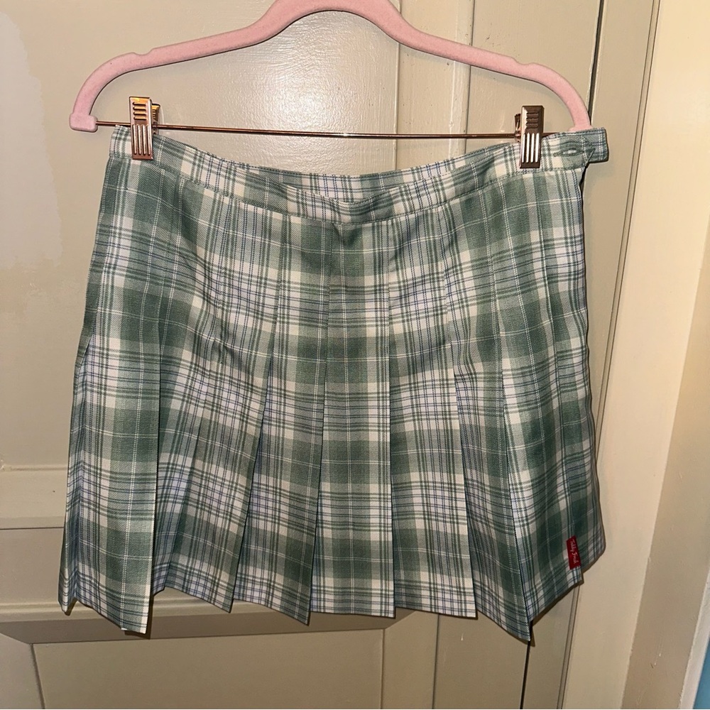 Teddy Fresh green plaid tennis skirt size large. Open to offers